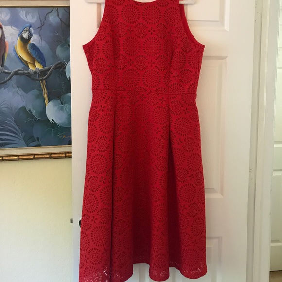 Katherine Kelly Dresses & Skirts - Katherine Kelly Eyelette Patterned Dress